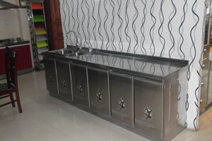 拉絲不銹鋼臺(tái)面