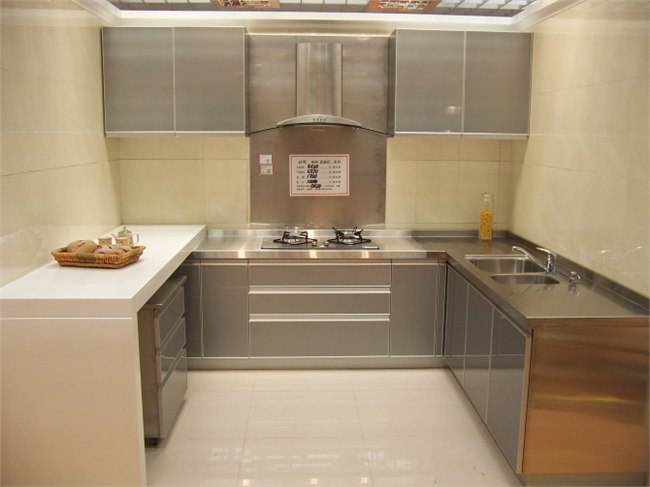 現(xiàn)代風(fēng)不銹鋼整體櫥柜