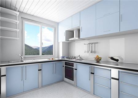 現(xiàn)代風(fēng)不銹鋼整體櫥柜